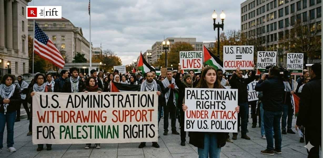Is the USA backing away further from the protection of Palestinian rights?