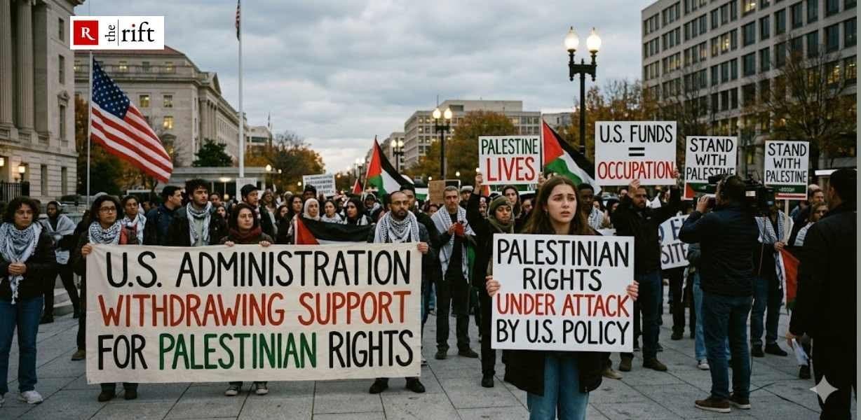 Is the USA backing away further from the protection of Palestinian rights?