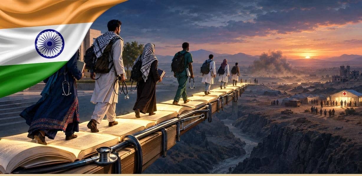 India should start Medical Education Program for Humanitarian Crisis Areas with Special Help for Afghan and Palestinian Students