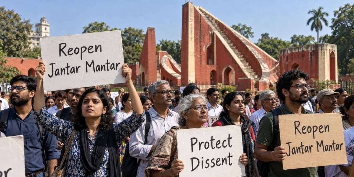 REOPEN JANTAR MANTAR: The people’s right to protest is not a favour granted